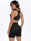 Scoop Neck Wide Strap Top and Shorts Active Set