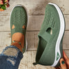 Womens Cut-out Sneakers - Ultra-Casual, Exceptionally Breathable, Easy Slip-On Shoes with Super Lightweight Construction and Flat Heel for Comfort - Perfect for Outdoor Walking and Casual Strolls