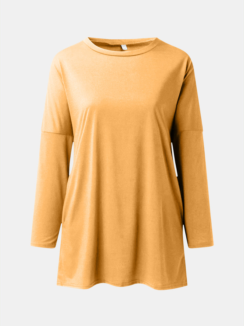 Full Size Round Neck Long Sleeve T-Shirt