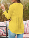 Elegant Spring/Fall Linen Shirt for Women: Versatile, Durable & Easy-Care; Perfect Blend of Style & Comfort