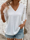 V-Neck Half Sleeve T-Shirt