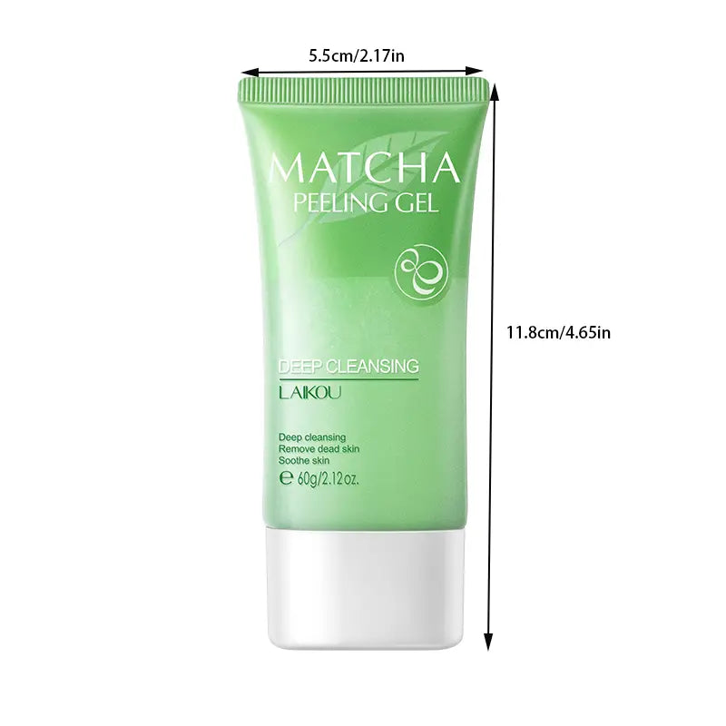 Face Exfoliator Matcha Peeling Gel, Body Facial Scrub Deep Clean For Dry & Flaky Skin