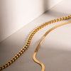 18K Gold-Plated Double Layered Necklace - Everydayswear - 