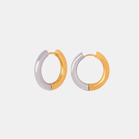 18K Gold-Plated Huggie Earrings - Everydayswear - 