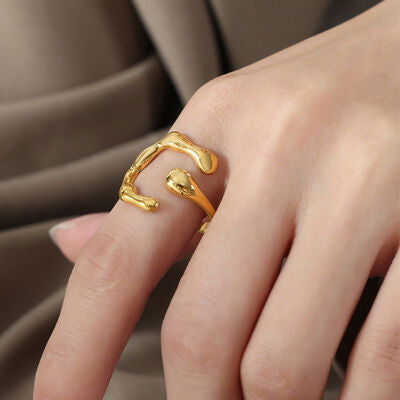 18K Gold-Plated Irregular Open Ring - Everydayswear - 