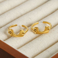 18K Gold-Plated Irregular Open Ring - Everydayswear - 