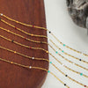 18K Gold-Plated Oil Drip Bead Necklace - Everydayswear - 