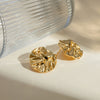 18K Gold-Plated Stud Earrings - Everydayswear - 