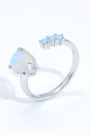 18K Rose Gold-Plated Moonstone Open Ring - Everydayswear - 