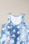 US Flag Scoop Neck Tank