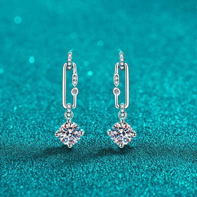 2 Carat Moissanite 925 Sterling Silver Earrings - Everydayswear - 