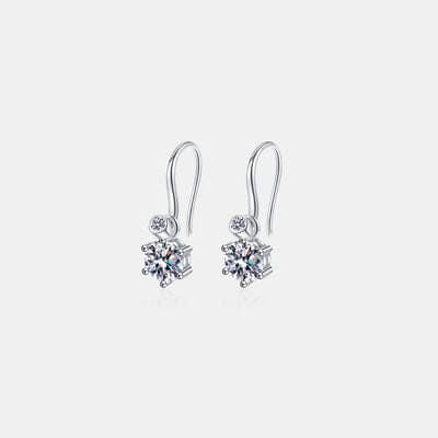 2 Carat Moissanite 925 Sterling Silver Earrings - Everydayswear - 