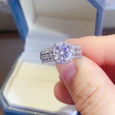 2 Carat Moissanite 925 Sterling Silver Ring - Everydayswear - 