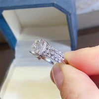 2 Carat Moissanite 925 Sterling Silver Ring - Everydayswear - 