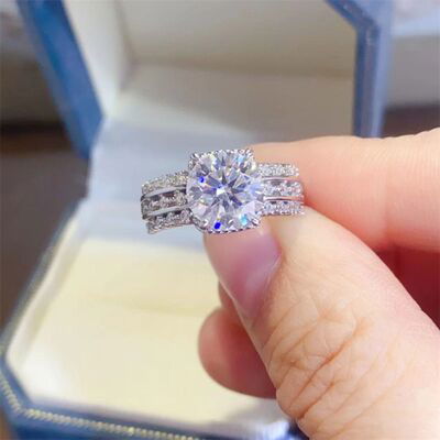 2 Carat Moissanite 925 Sterling Silver Ring - Everydayswear - 