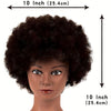 Afro Curly  Mannequin Head With Human Hair Manikin Curly Hair Head Training Head Kinky Curly Hair Hairdresser Manikin Head Cosmetology Doll Head