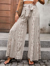 Printed Wide Leg Pants