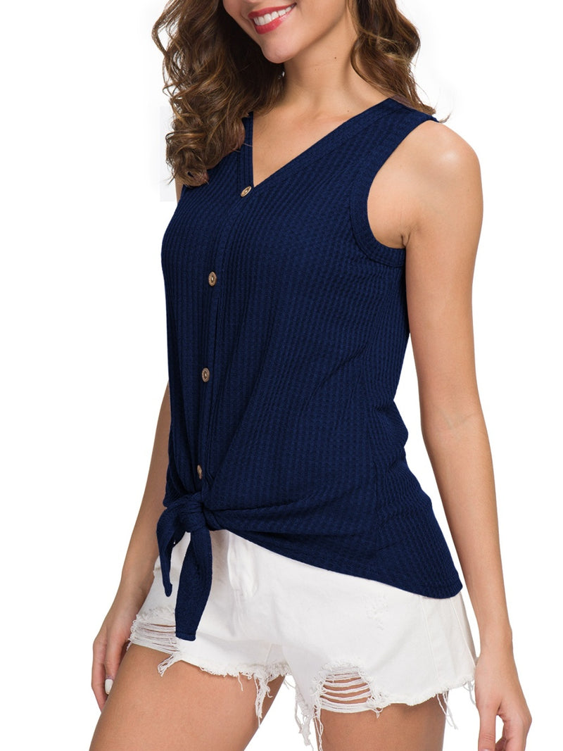 Tied V-Neck Tank