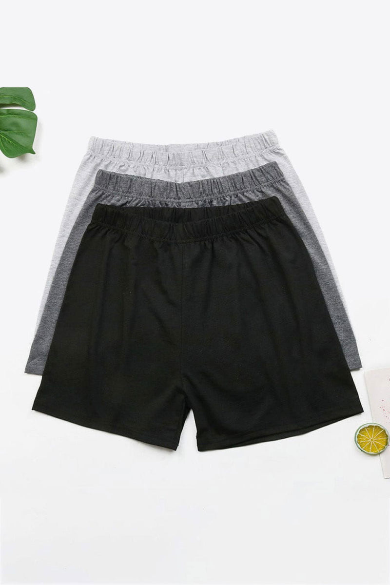 3-Pack Elastic Waist Shorts - Everydayswear - 