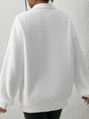 Collared Neck Long Sleeve Sweatshirt