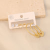 3 Piece Gold-Plated Stainless Steel Earrings - Everydayswear - 