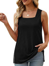 Slit Square Neck Tank