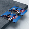 2pcs Stylish Trump PVC Credit Card Stickers - Ultra-Thin, Waterproof, Scratch-Resistant, Anti-Slip Decorative Skins For Credit Cards & Key Cards