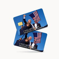 2pcs Stylish Trump PVC Credit Card Stickers - Ultra-Thin, Waterproof, Scratch-Resistant, Anti-Slip Decorative Skins For Credit Cards & Key Cards