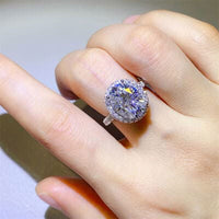 5 Carat Moissanite 925 Sterling Silver Ring - Everydayswear - 