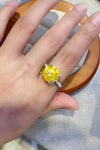 5 Carat Moissanite 925 Sterling Silver Ring in Banana Yellow - Everydayswear - 