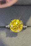 5 Carat Moissanite 925 Sterling Silver Ring in Banana Yellow - Everydayswear - 