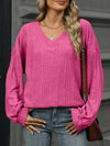 V-Neck Long Sleeve T-Shirt