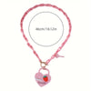 Valentine's Day Sweetheart Strawberry Love Chain Romantic Necklace For Women Wife Girlfriend