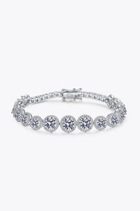 925 Sterling Silver 10.4 Carat Moissanite Bracelet - Everydayswear - 