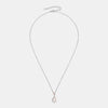 925 Sterling Silver Inlaid Moissanite Infinity Pendant Necklace - Everydayswear - 