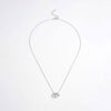 925 Sterling Silver Inlaid Zircon Heart Necklace - Everydayswear - 