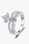 925 Sterling Silver Moissanite Crown Ring - Everydayswear - 