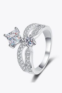 925 Sterling Silver Moissanite Crown Ring - Everydayswear - 