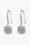 925 Sterling Silver Moissanite Hook Earrings - Everydayswear - 