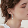 925 Sterling Silver Moissanite Leaf Earrings - Everydayswear - 