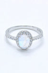 925 Sterling Silver Natural Moonstone Halo Ring - Everydayswear - 