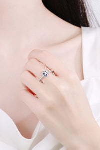 925 Sterling Silver Ring with Moissanite - Everydayswear - 