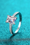 925 Sterling Silver Side Stone Moissanite Ring - Everydayswear - 