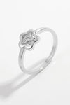 925 Sterling Silver Zircon Flower Ring - Everydayswear - 