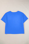 Pocketed Round Neck Short Sleeve T-Shirt