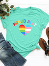 PROUD ALLY Round Neck Short Sleeve T-Shirt