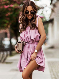 A variety of ways to wear the new suspender solid color dress - Everydayswear - 