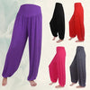 Womens Comfy Harem Loose Long Pants Belly Dance Boho Sports Wide Trousers Women Harem Long Pants Belly Dance Boho Trousers