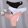 4PCS M-XL Women's Panties FINETOO Cotton Panties Sexy Female Underpants Low Waist Underwear Women Pantys Lingerie