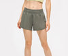 Women Tummy Control Yoga Shorts for Women Workout Running Sports Shorts Side Zipper Pocket Lightweight Breathable Short